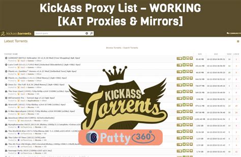 kickass proxy list